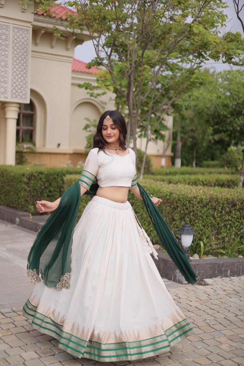 Viscose Jacquard Designer Lehenga Choli