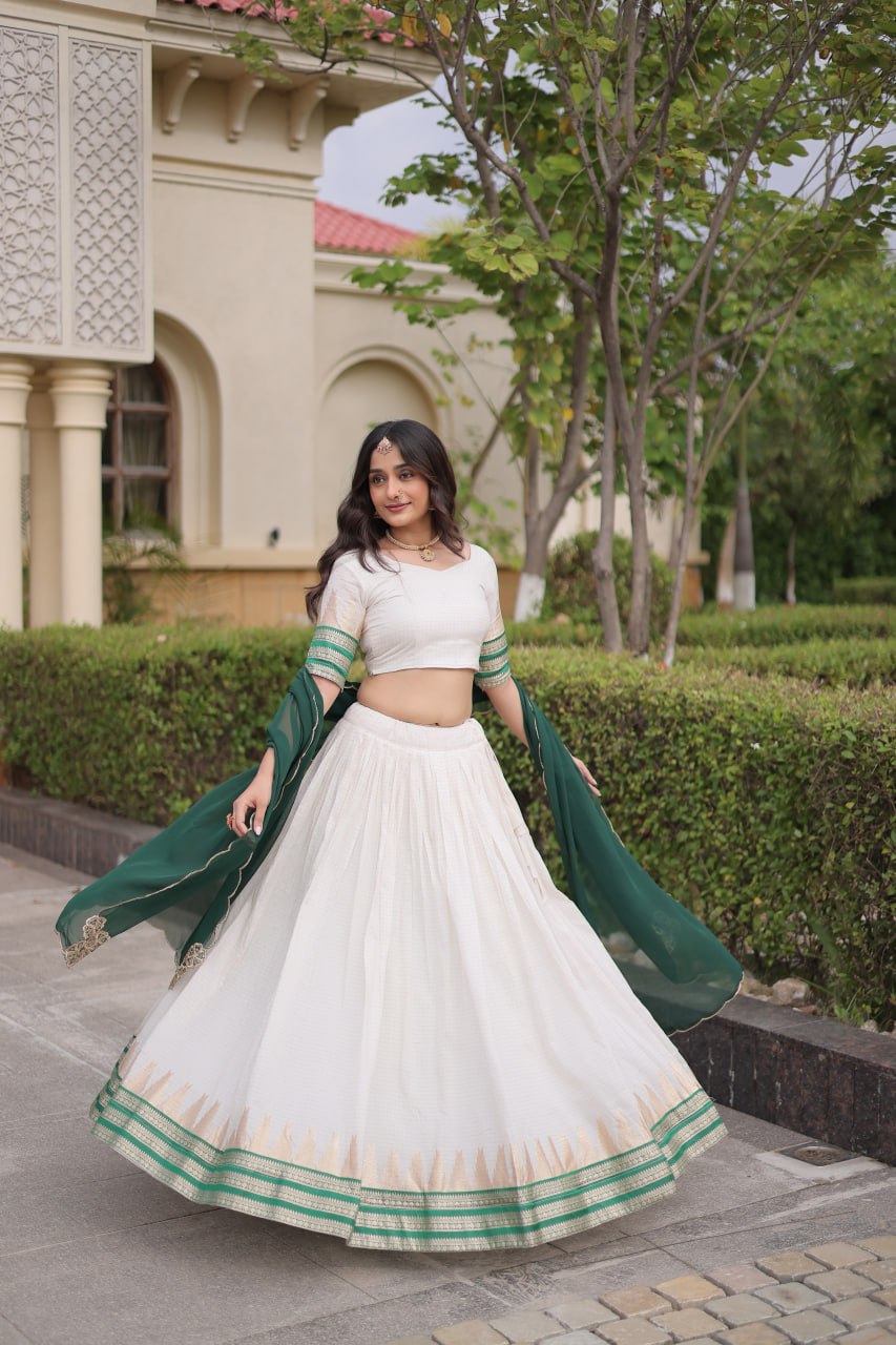 Viscose Jacquard Designer Lehenga Choli