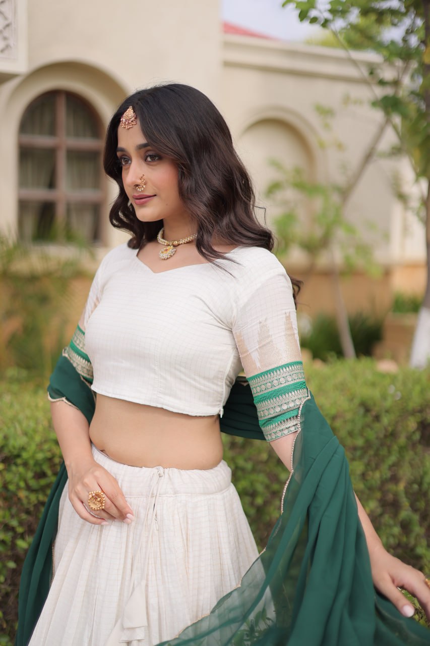 Viscose Jacquard Designer Lehenga Choli