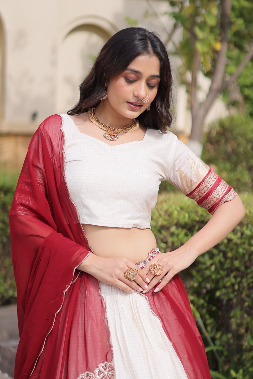 Viscose Jacquard Designer Lehenga Choli