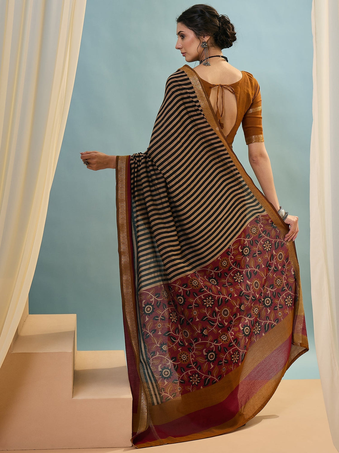 Vyanika Comfortable PV Cotton Saree for Daily & Festive Wear
