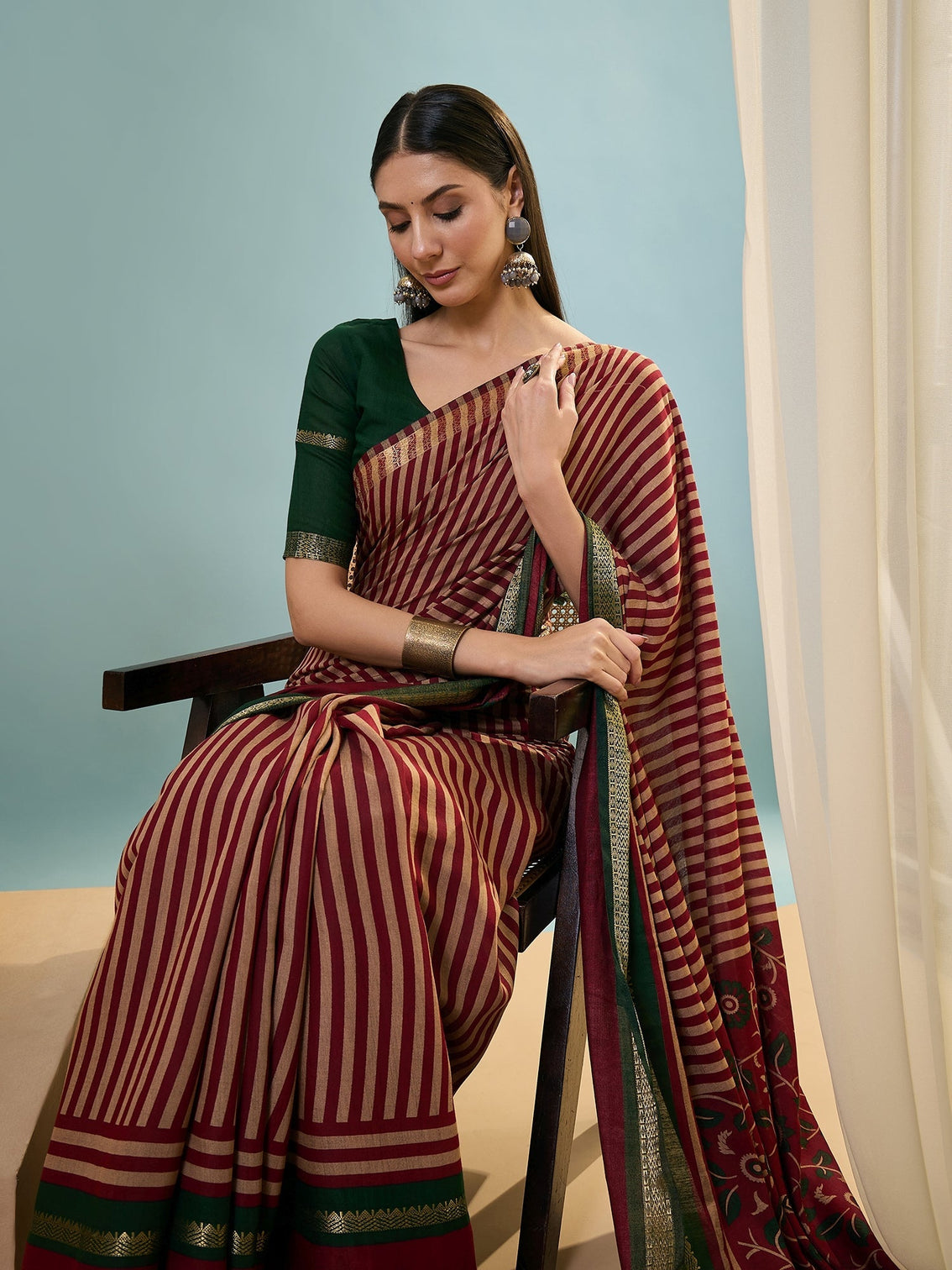 Vyanika Comfortable PV Cotton Saree for Daily & Festive Wear