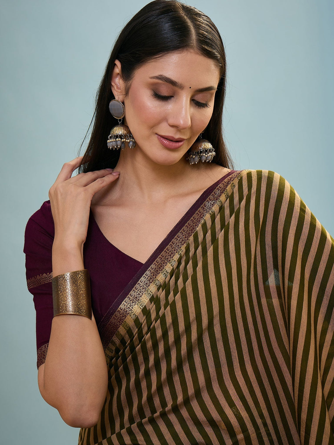 Vyanika Comfortable PV Cotton Saree for Daily & Festive Wear
