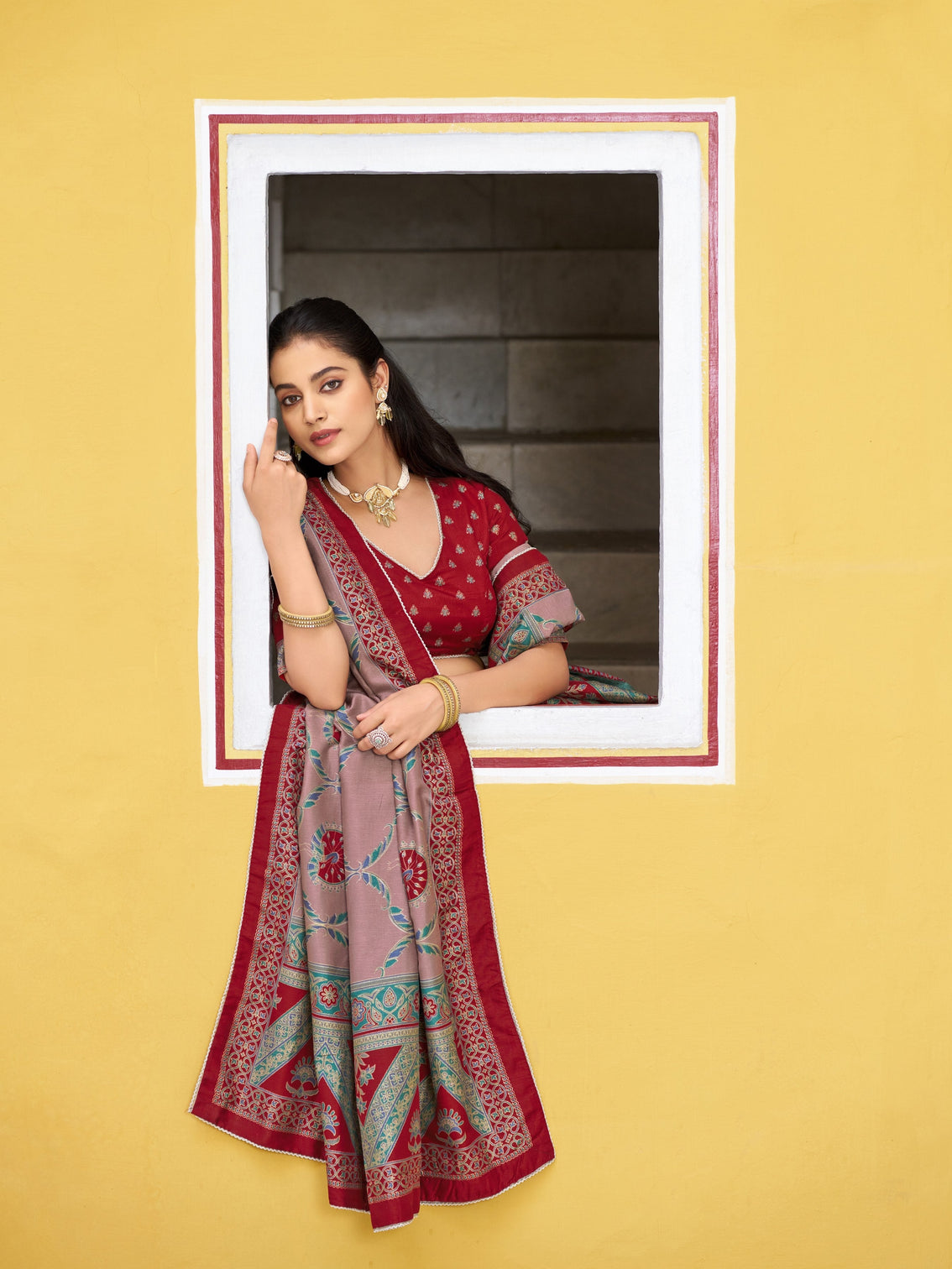 Traditional wear printed lehenga
