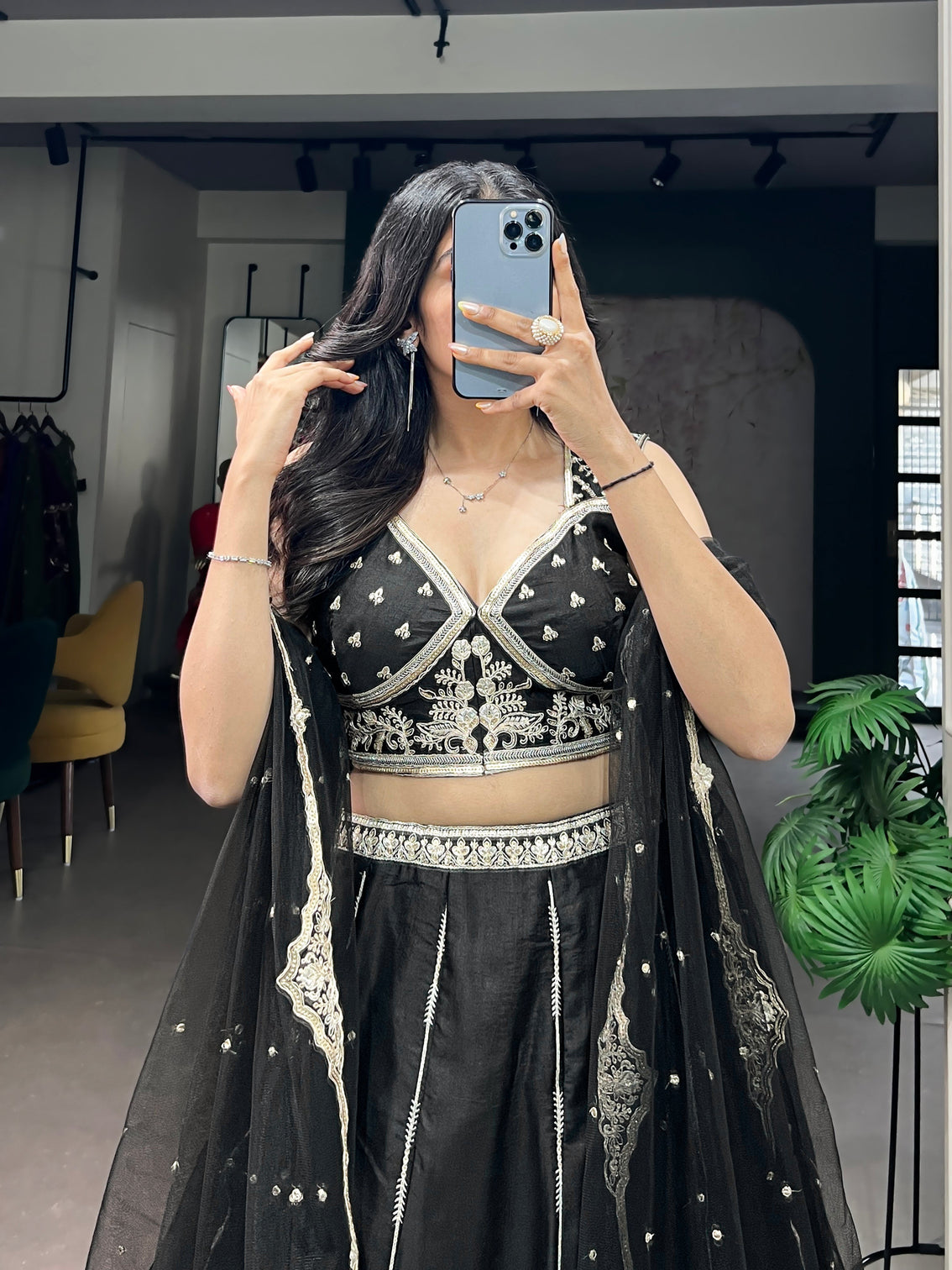 Wedding wear embroidery lehenga choli