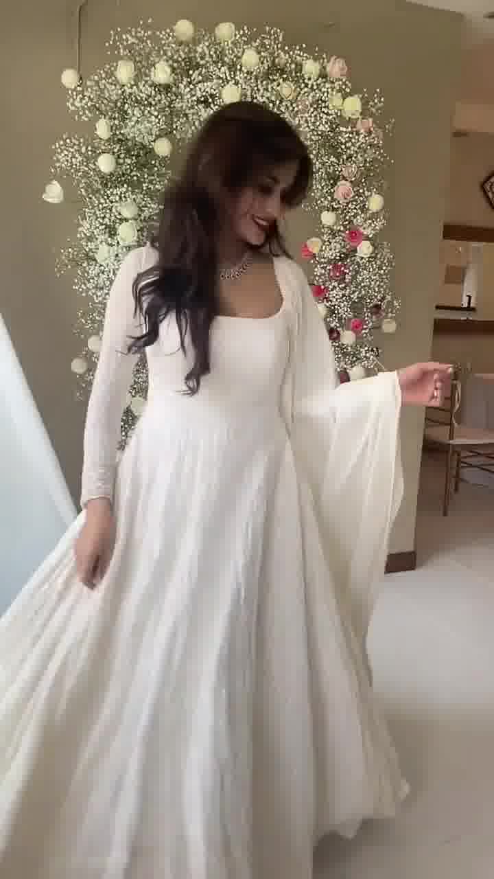 White Chikankari Kurta Palazzo Set With Embroidery Work and Dupatta