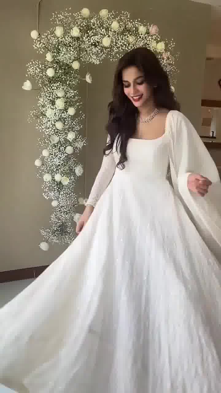 White Chikankari Kurta Palazzo Set With Embroidery Work and Dupatta
