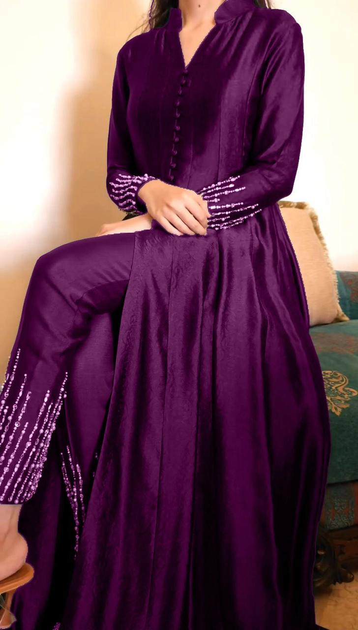 Wine Elegant Chinon Silk Ensemble – Perfect for Every Occasion!