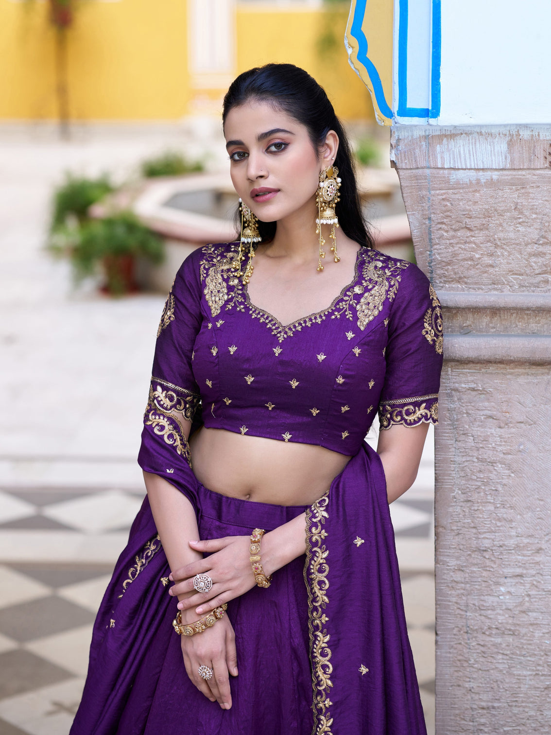Wedding wear silk lehenga choli