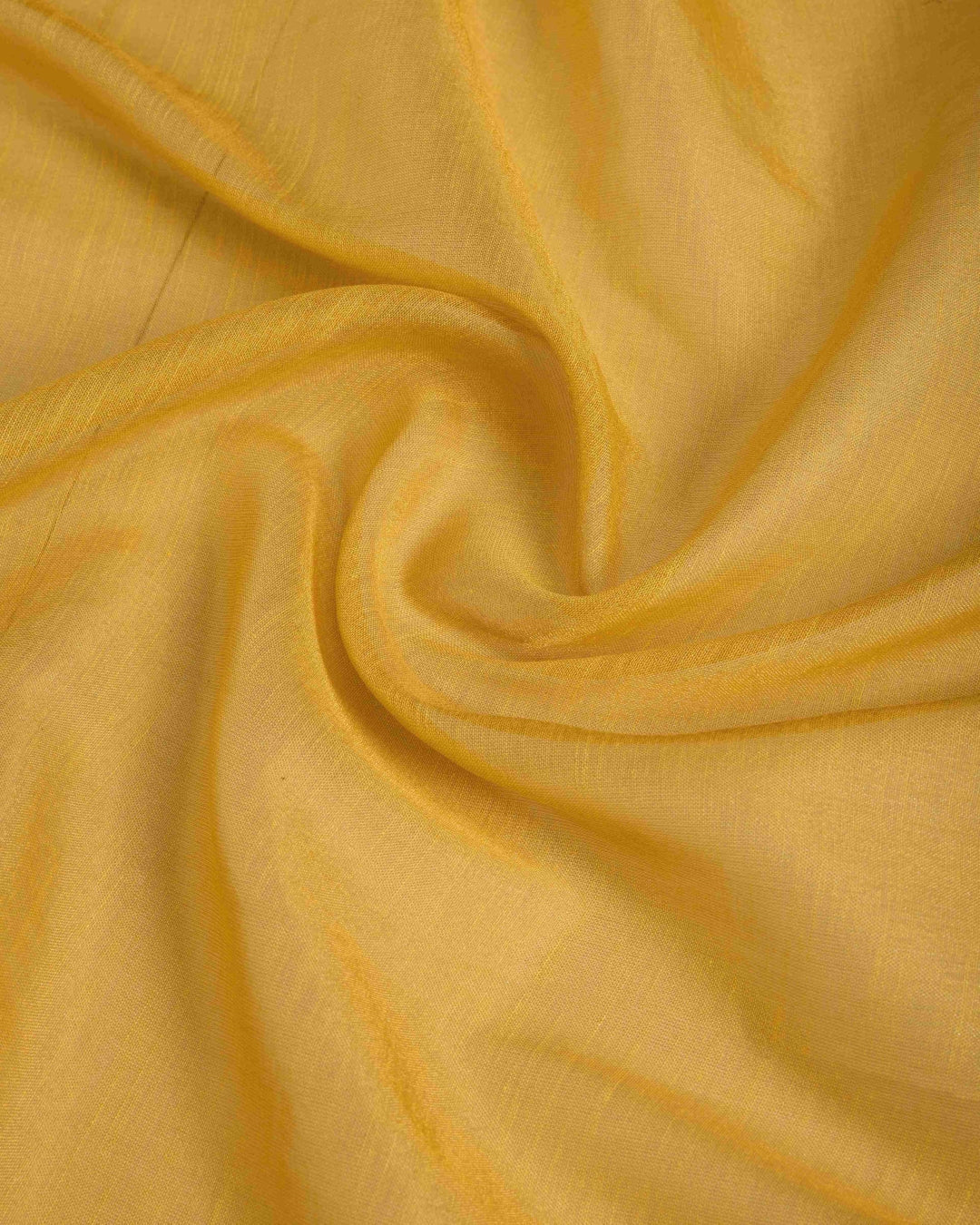 Yellow Elegant Woven Design Linen Blend Saree with Zari Border