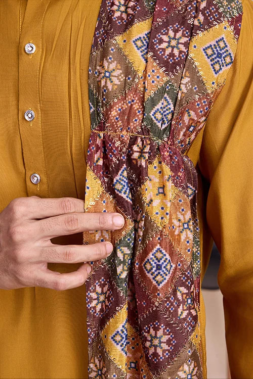 Yellow Men's Designer Kurta - Latest Festival Collection