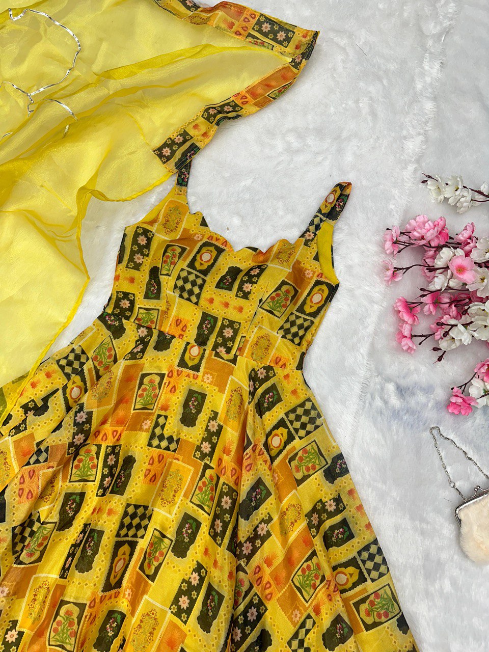 Yellow Exclusive Anarkali Gown – Elegance Meets Modernity