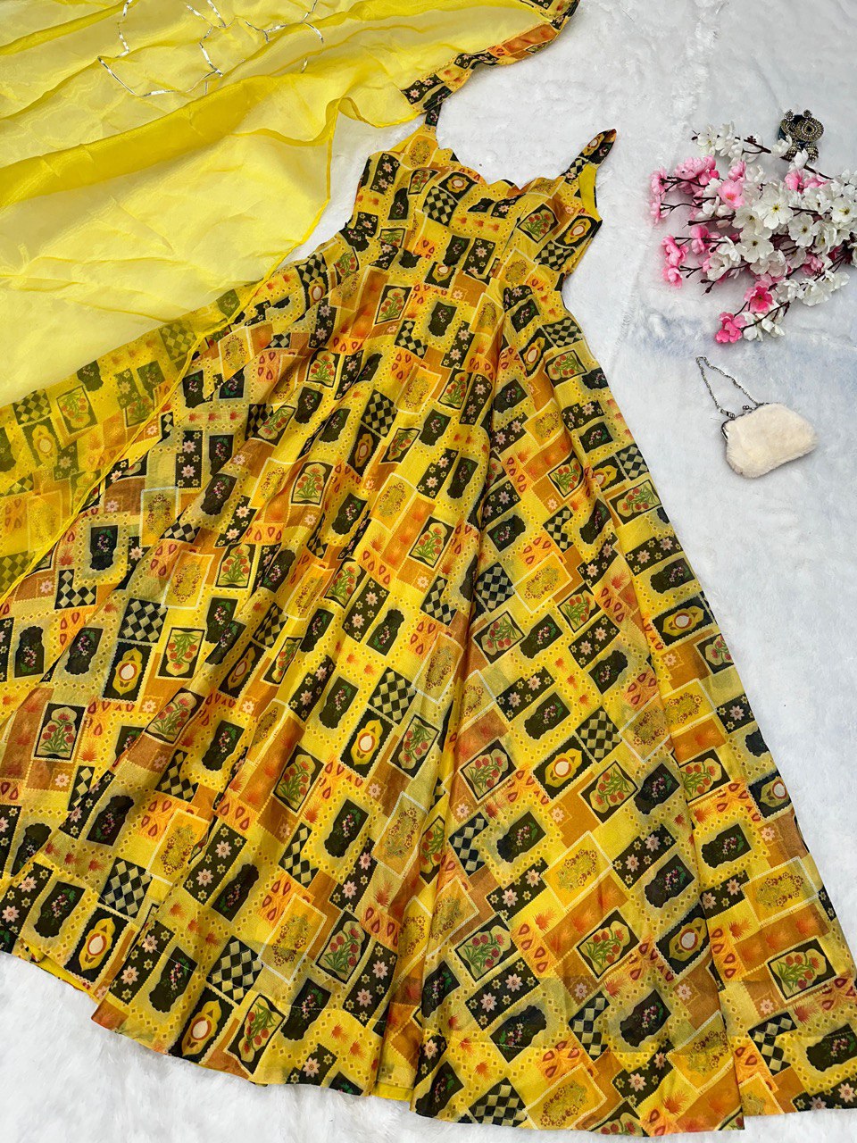 Yellow Exclusive Anarkali Gown – Elegance Meets Modernity