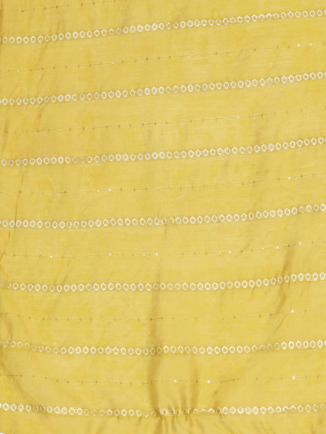 Mameraa Yellow Yoke Design Silk Blend Straight Suit With Dupatta