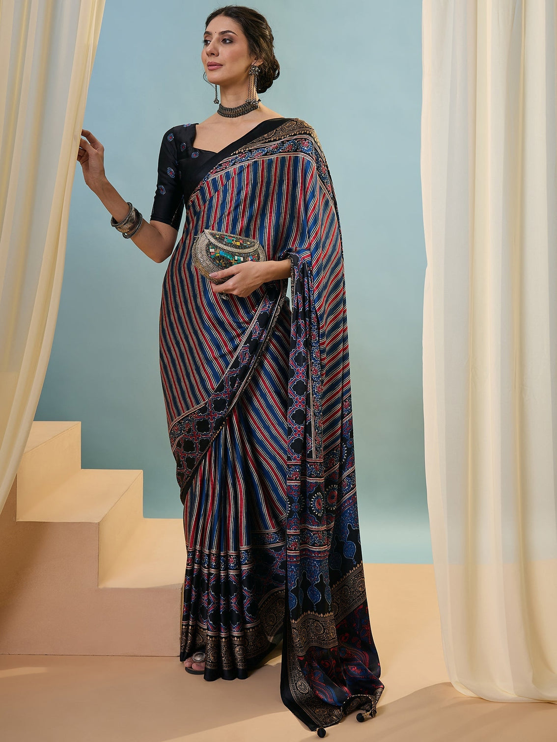 Yuvika Soft Drape Semi Modal Saree for Party Wear