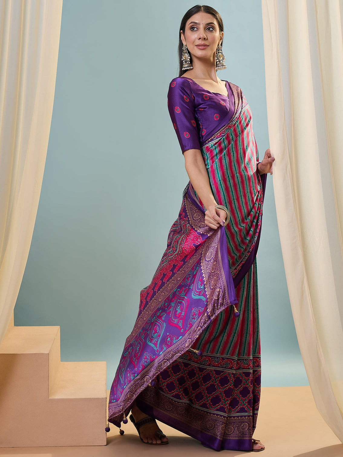 Yuvika Soft Drape Semi Modal Saree for Party Wear