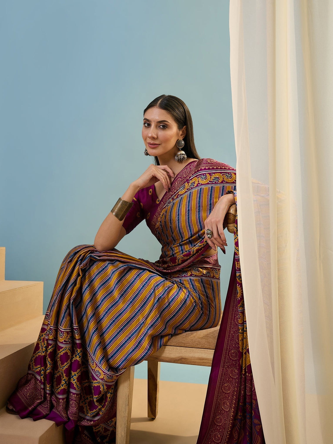 Yuvika Soft Drape Semi Modal Saree for Party Wear