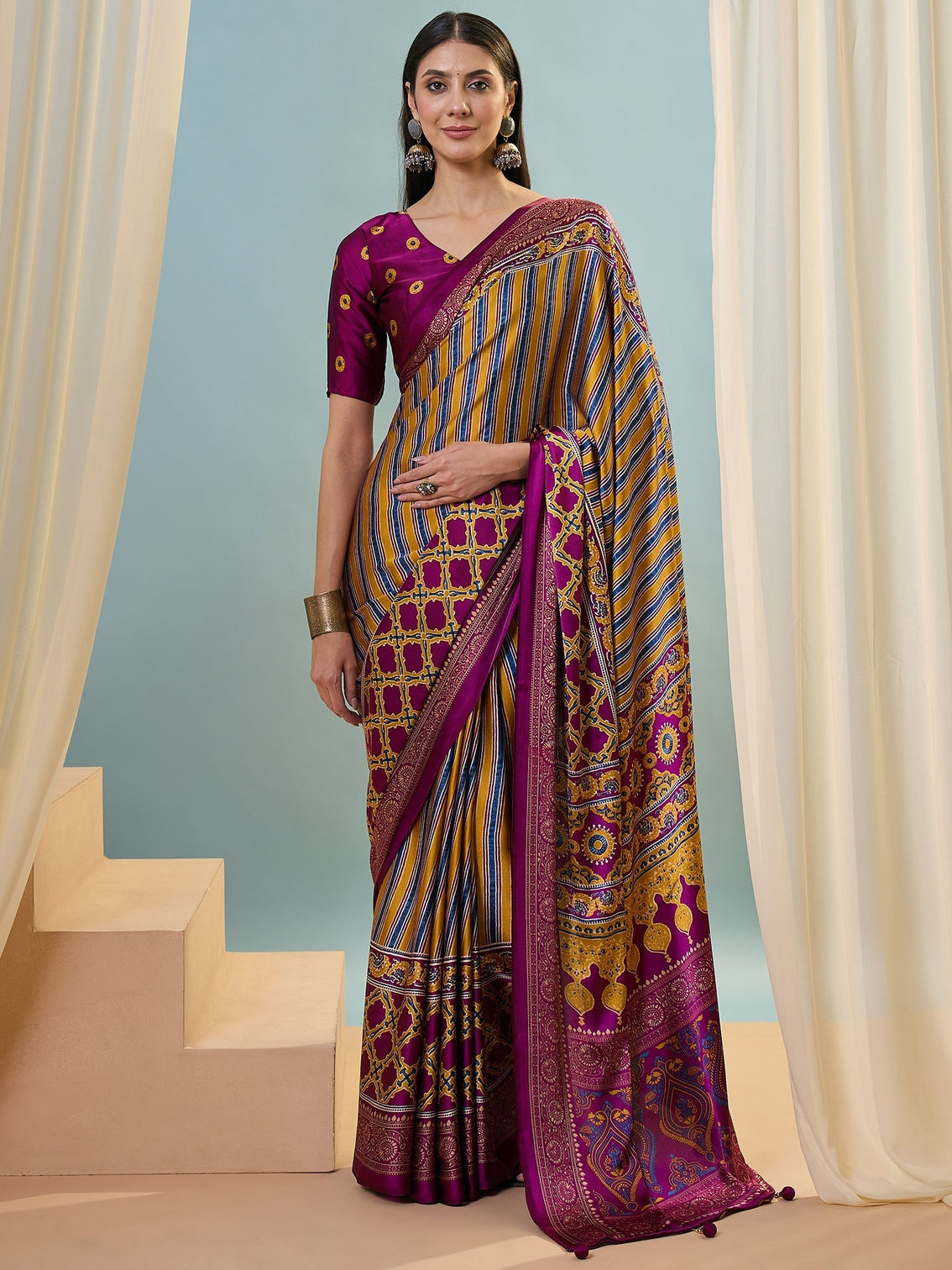 Yuvika Soft Drape Semi Modal Saree for Party Wear