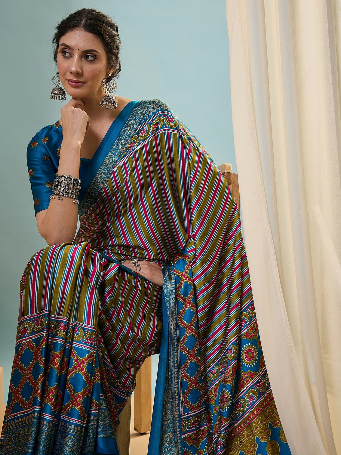 Yuvika Soft Drape Semi Modal Saree for Party Wear