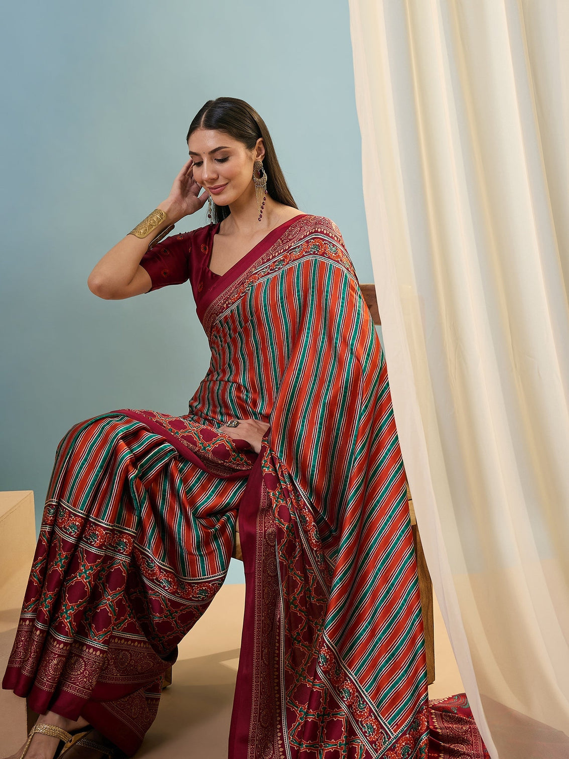 Yuvika Soft Drape Semi Modal Saree for Party Wear