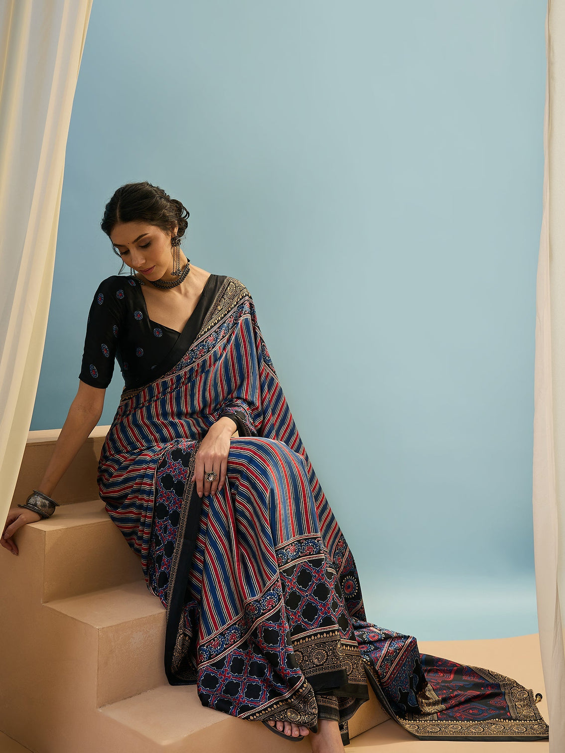 Yuvika Soft Drape Semi Modal Saree for Party Wear