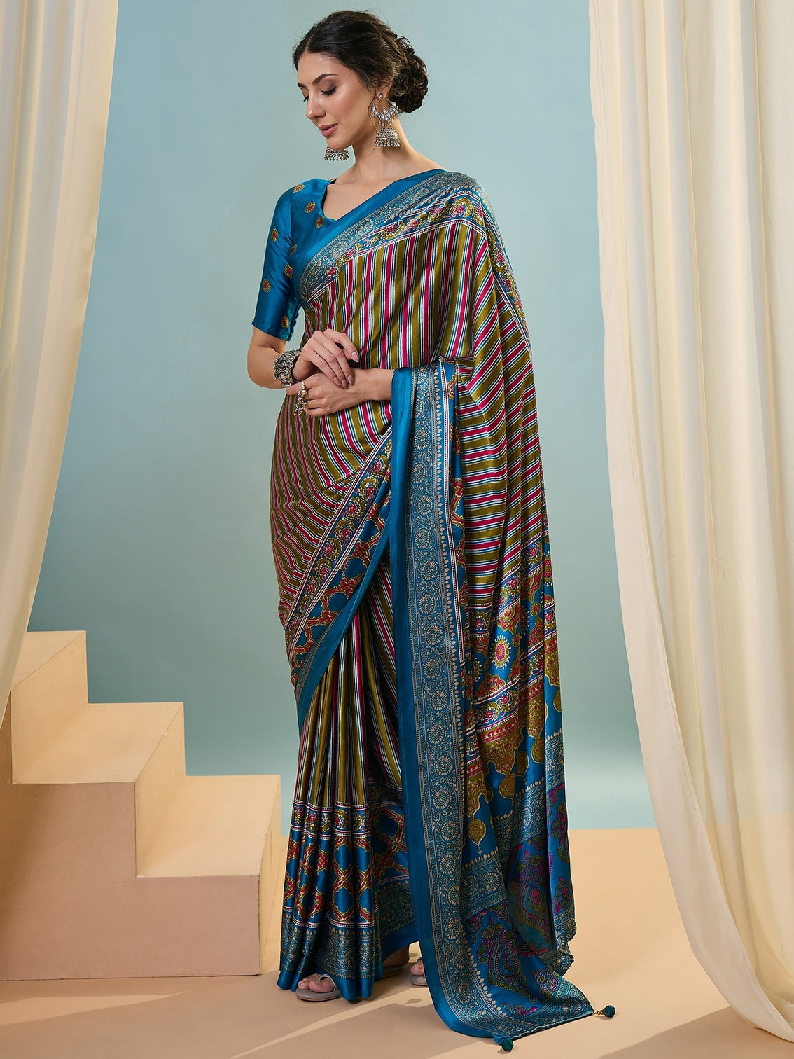 Yuvika Soft Drape Semi Modal Saree for Party Wear