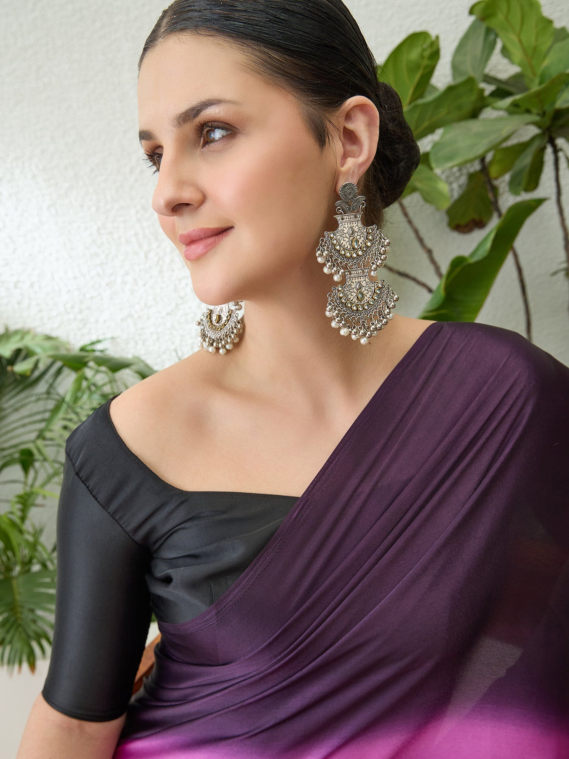 Zehvika Contemporary Semi Modal Saree for Special Occasions