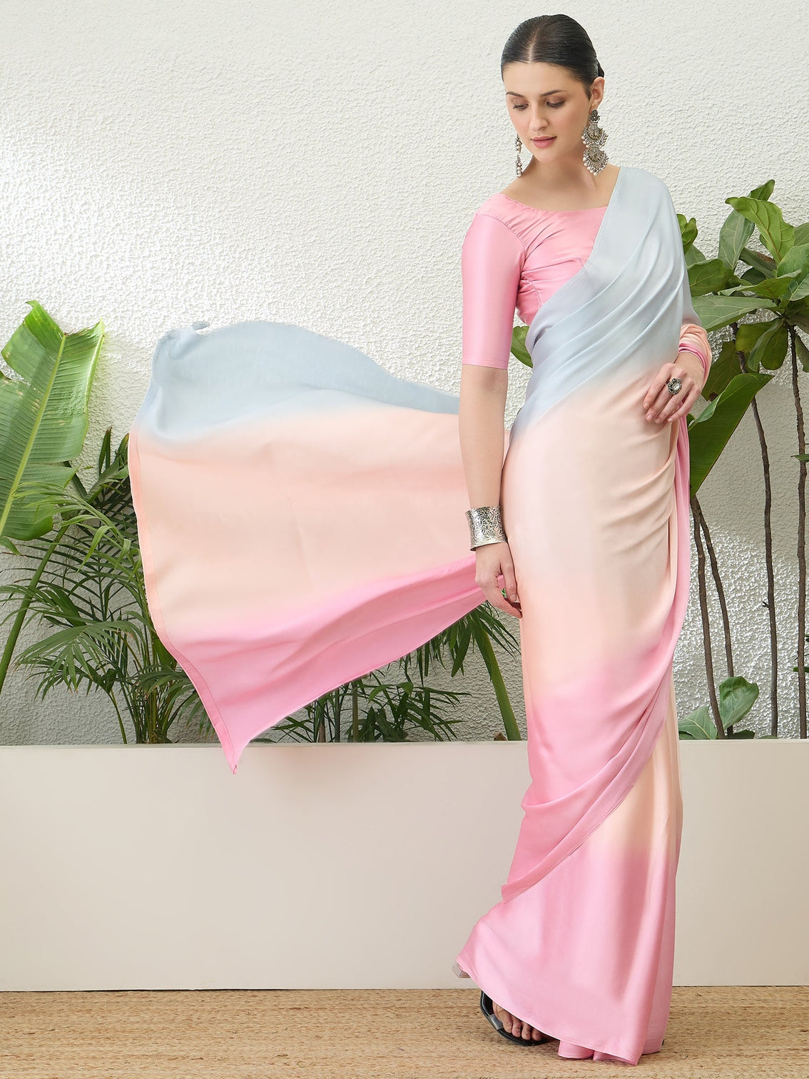 Zehvika Contemporary Semi Modal Saree for Special Occasions