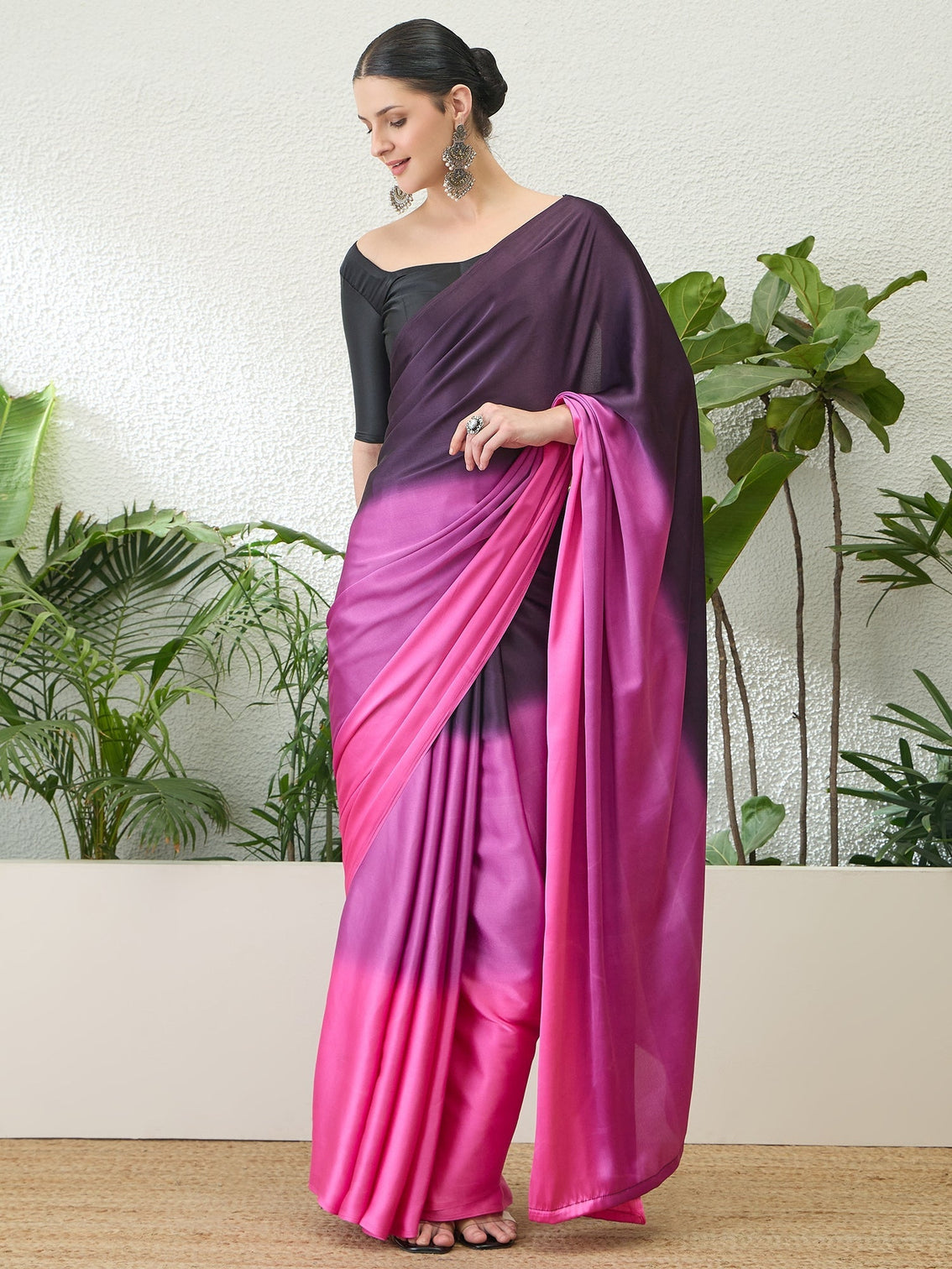 Zehvika Contemporary Semi Modal Saree for Special Occasions