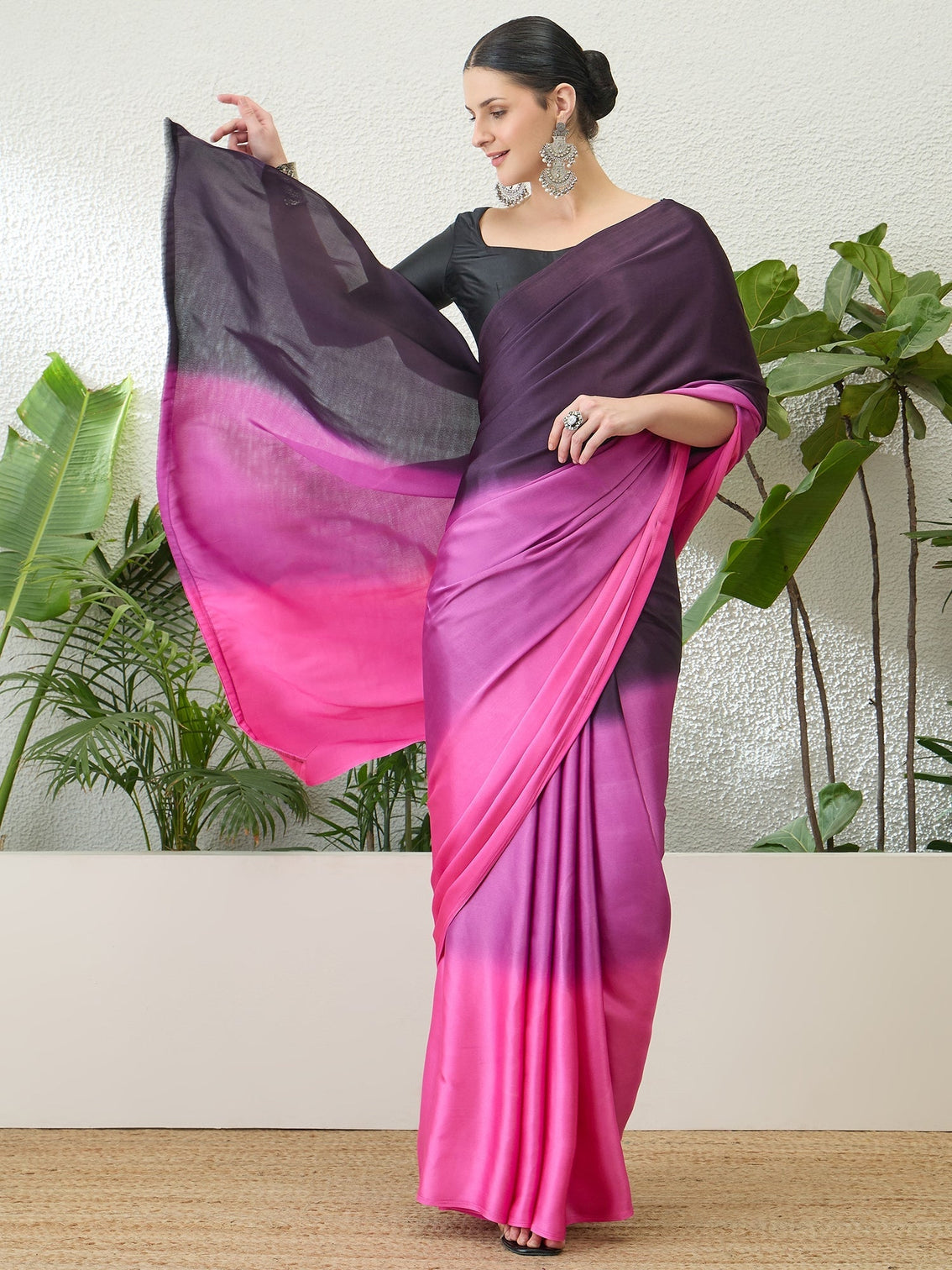 Zehvika Contemporary Semi Modal Saree for Special Occasions