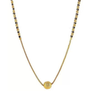 Mameraa Gold-Plated Artificial Beaded Mangalsutra - Image 1