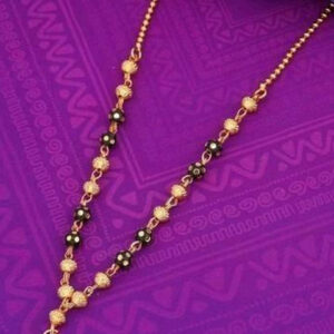 Mameraa Gold-Plated Artificial Beaded Mangalsutra - Image 1
