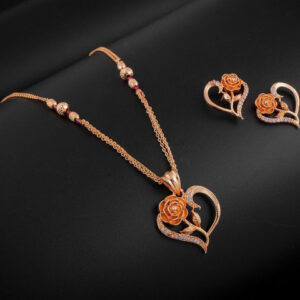 Mameraa Gold-Plated Chain with Earrings - Image 1