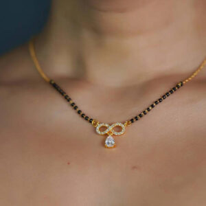 Mameraa Rose Gold-Plated Brass Mangalsutra - Image 1