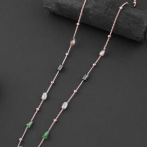 Mameraa Rose Gold-Plated Pearls Chain - Image 1