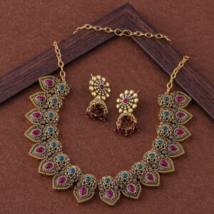 Mameraa Stone-Studded Jewellery Set - Image 1