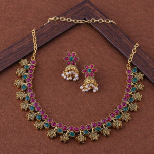 Mameraa Stone-Studded Jewellery Set - Image 1