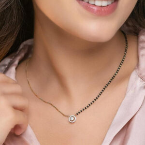 Mameraa Women Gold-Plated Brass Mangalsutra - Image 1