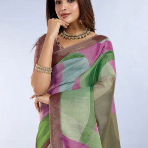 Mameraa Abstract Printed Saree - Image 2