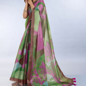 Mameraa Abstract Printed Saree - Image 6
