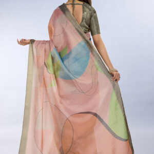 Mameraa Abstract Printed Saree - Image 3
