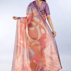 Mameraa Abstract Printed Saree - Image 3