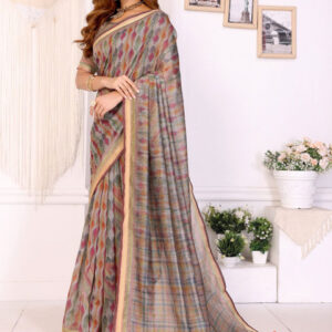 Mameraa Abstract Printed Saree - Image 2