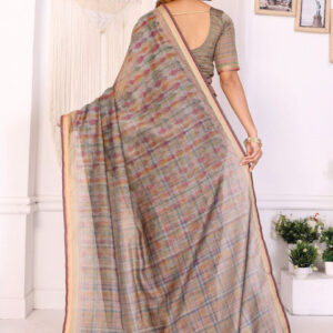 Mameraa Abstract Printed Saree - Image 3