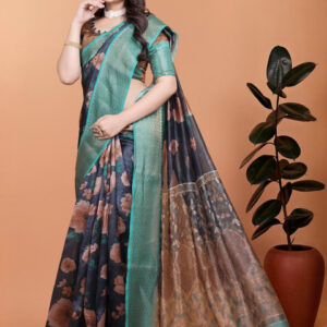 Mameraa Abstract printed Saree - Image 2