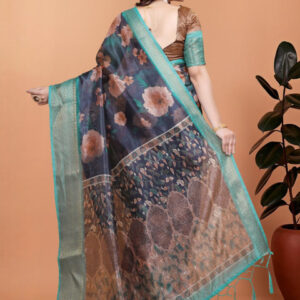 Mameraa Abstract printed Saree - Image 3