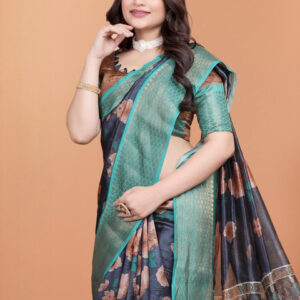 Mameraa Abstract printed Saree - Image 5