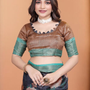 Mameraa Abstract printed Saree - Image 6
