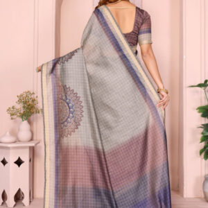 Mameraa Abstract Printed Saree - Image 3