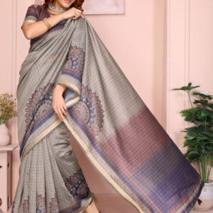 Mameraa Abstract Printed Saree - Image 4